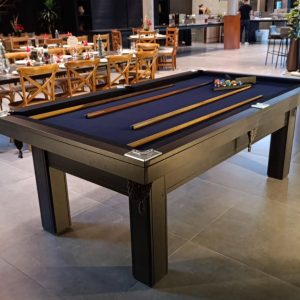 Mesa de Bilhar Básica 2,30 x 1,30 MDF Naval e Campo de Jogo MDF Naval Resinado